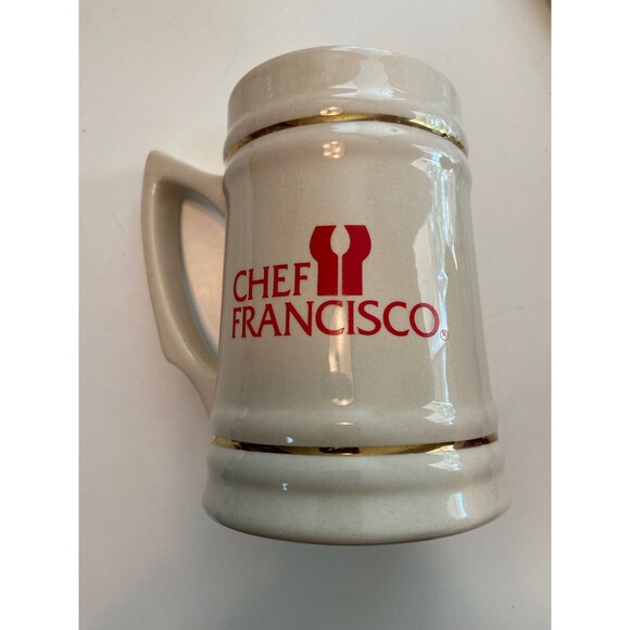 Vintage HEINZ Chef Francisco MINTY Ceramic Beer Stein Mug Rare - Picture 2 of 3